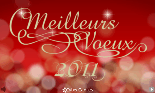 Cliquez ici pour animer et envoyer la carte Image : Carte de voeux 2011