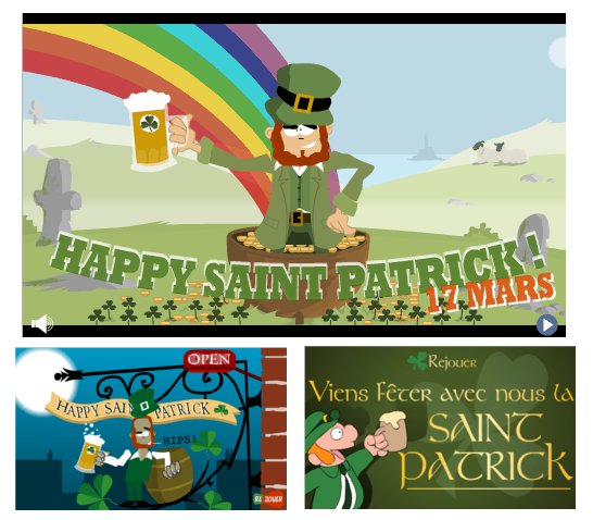 Image : Cliquez ici pour animer et envoyer ces cartes St Patrick